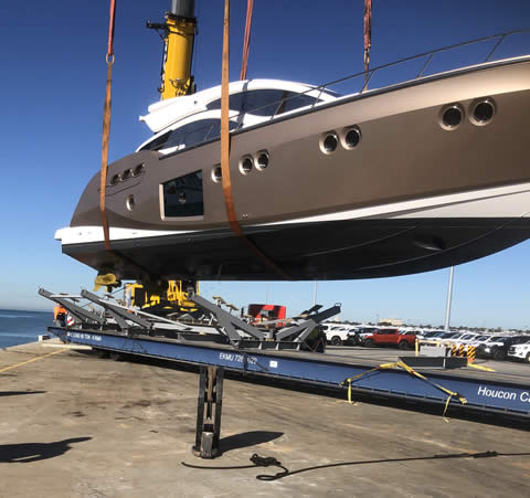 steel super yacht cradle